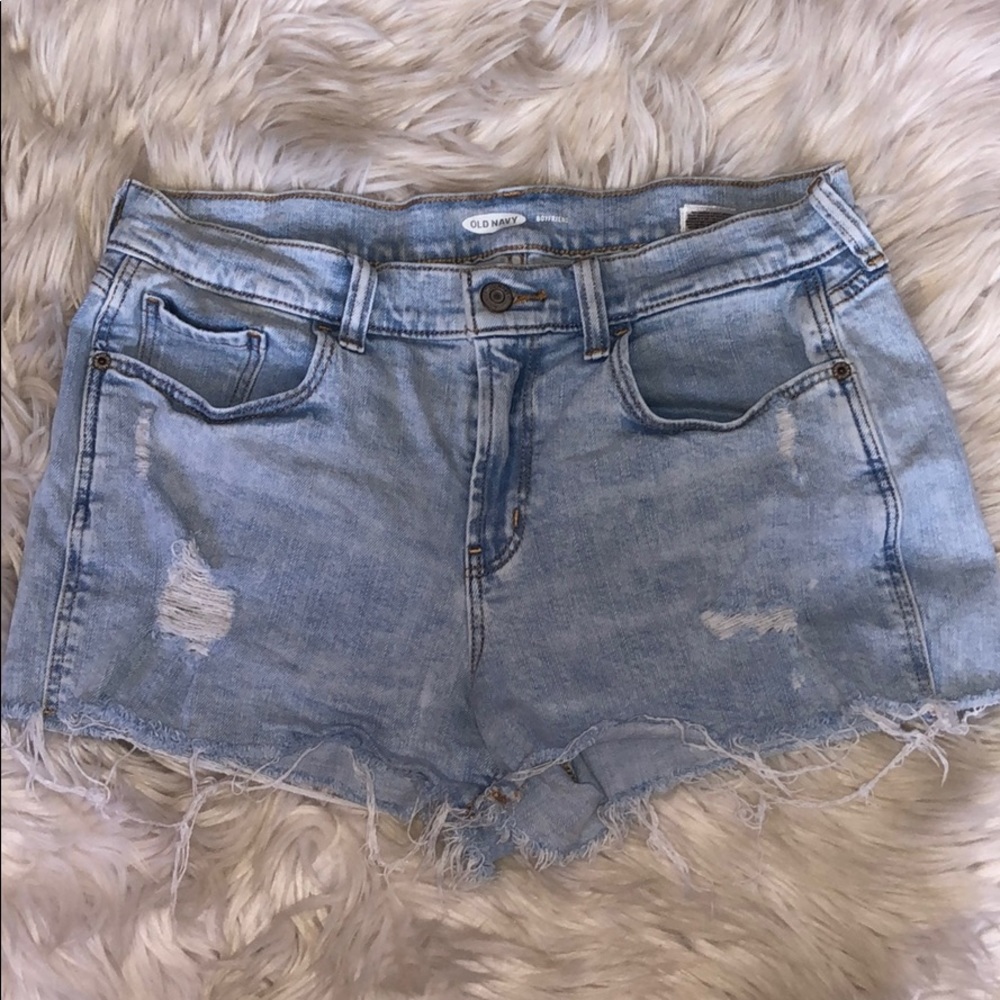 denim highwaist shorts